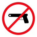 Gun Free Zone Royalty Free Stock Photo