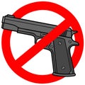 Gun Free Zone Royalty Free Stock Photo