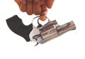 Gun in hand Royalty Free Stock Photo