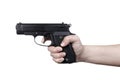 Gun in hand Royalty Free Stock Photo