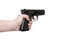 Gun in hand Royalty Free Stock Photo