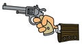 Gun in a hand Royalty Free Stock Photo