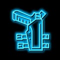 gun holster neon glow icon illustration Royalty Free Stock Photo