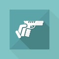 Gun icon Royalty Free Stock Photo