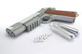 Airsoft gun realistic replica with cartridges and beads