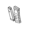 gun magazine isometric icon vector illustration Royalty Free Stock Photo