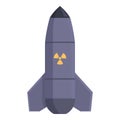 Gun nuclear weapon icon cartoon vector. Device power Royalty Free Stock Photo