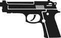 Gun pistol vector Royalty Free Stock Photo