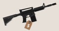 Gun price value assault rifle army weapon financial symbol