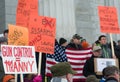 Gun rights rally Montpelier Vermont. Royalty Free Stock Photo