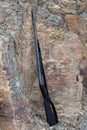 Gun at the rock Royalty Free Stock Photo