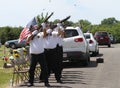 21 gun salute, Sallisaw City Cemetery, Memorial Day, May 29, 2017 Royalty Free Stock Photo