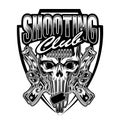 Gun Shooting Club Logo Illustration