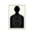 gun shooting target cartoon vector illustration Royalty Free Stock Photo