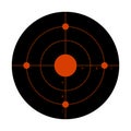 Gun target for the shooting practice