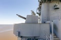 Gun Turret on USS Alabama BB-60 Royalty Free Stock Photo