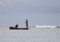 Guna Yala Fishermen at Sea Royalty Free Stock Photo