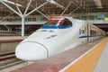 China Railways CRH2E in Shenzhen North Railway Station, Shenzheng, Guangdong, China. CRH2E used on the China Railway network.