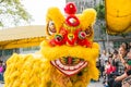 Lion Dance at Foshan Ancestral Temple(Zumiao Temple). a famous historic site in Foshan, Guangdong, China.