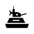 gunboat icon. Trendy gunboat logo concept on white background fr Royalty Free Stock Photo