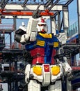 Gundam robot performance in Yokohama