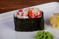 Gunkan sushi crab