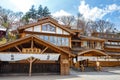 Goza no Yu, famous public bath house in Kusatsu onsen Town in Gunma, Japan Royalty Free Stock Photo