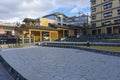 Goza no Yu, famous public bathing facility near Yubatake hot spring in Gunma ,Japan Royalty Free Stock Photo