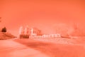 Gunnebo Castle and Garden in infrared Royalty Free Stock Photo