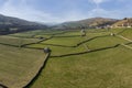 Gunnerside panorama of farmers fields