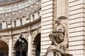 The gunnery sculpture on Admirality Arch, London, UK