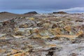 Gunnuhver hot spring and steam vents in Iceland