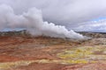 Gunnuhver hot spring and steam vents in Iceland