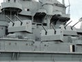 Guns aboard the Battleship Alabama