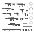 Guns and game elements icons