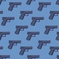 Guns seamless pattern.