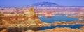 Gunsight Butte in Glen Canyon NationalRecreation Area Utah USA Royalty Free Stock Photo