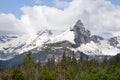 Gunsight Mountain in Glacier National Park, Montan Royalty Free Stock Photo