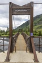 Gunsight suspension bridge in Colorado