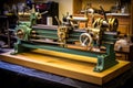 gunsmithing lathe machine for barrel threading Royalty Free Stock Photo