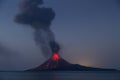 Anakkrakatau stromboli eruption, Sunda Strait Indonesia