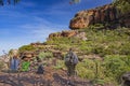 The Gunwarddehwardde Lookout, and the sweeping views of both Kakadu`s escarpment and Nourlangie Rock.