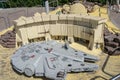 GUNZBURG, GERMANY - July,7 2017 : Legoland - amusement park in Bavaria, Germany. Sculptures of houses, towers, castles, machines,