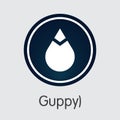 Guppy - Virtual Currency Coin Pictogram.