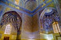 Gur Emir mausoleum of the Asian conqueror Tamerlane inside Royalty Free Stock Photo