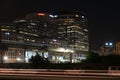 Gurgaon, India: Aug 15th, 2015:Famous DLF Office Complex in Gurgaon during night hours