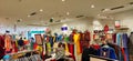 Aile of a Pantaloon, a multibrand store, showing the variety of brands and clothes