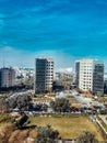 Gurgaon, India - March 05, 2020 : Global Business Park Buildings and offices Royalty Free Stock Photo