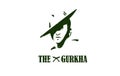 Gurkha Army logo. Illustration of Gurkha army.Brigade of Gurkha logo