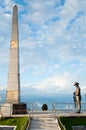 Gurkha soldier statue at Batista Loop